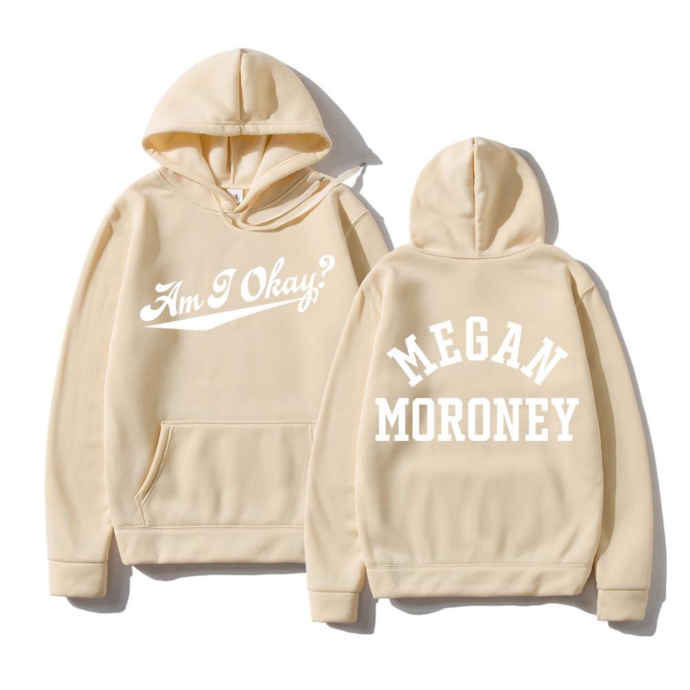 Megan Moroney Am I Okay Men's and Women's College Style Aesthetic Letter Printed Hoodie Autumn/Winter Hoodie Warm Hoodie