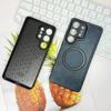 Business Leather Rotating Magnetic Stand Case For Samsung S26 Ultra S25 Plus S24 S23 S22FE A17 A56 A36 A26 A16 A55 A35 A15 Cover
