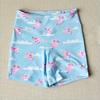New European & American Fashion High-Waisted Elastic Yoga Shorts