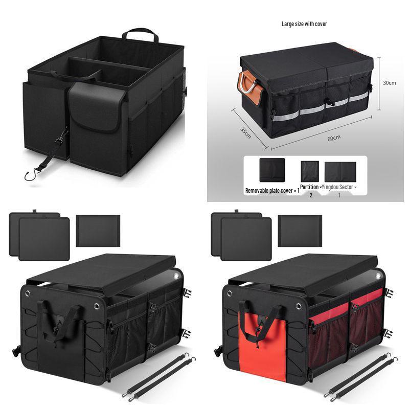 Organizador de Maletero de Gran Capacidad: Caja de Almacenamiento Plegable para Coche de Tela Oxford