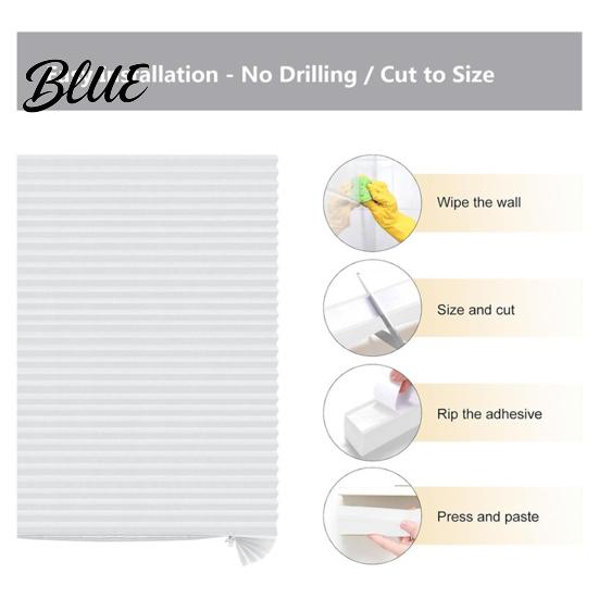 Blackout Window Blinds Strong Adhesive Stick on to Size Cordless Cut Temporary No Tape Drill