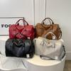 Ladies Crossbody Fitness Bag Premium Sense Dry and Wet Separation Handbag Retro Style Shoulder Travel Bag Boarding Bag