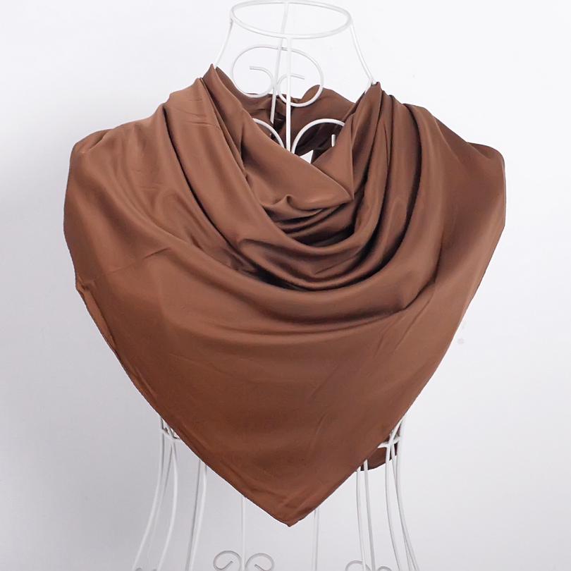 [BYSIFA] Women Scarves Wraps Bufandas Luxury Brand Ladies Matt Muslim Deep Purple Head Scarf Spring Autumn Matt Satin Scarf Cape