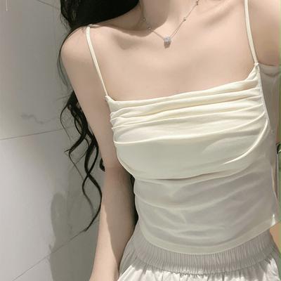 Women Crop Tank Top Sexy Square Neck Double Lined Ruched Corset Cute Cropped Sleeveless Cami Summer Outfit Going Out Top