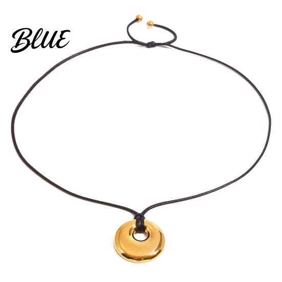 Versatile Jewelry Piece Boho Style Necklace Stainless Steel Ring Pendant