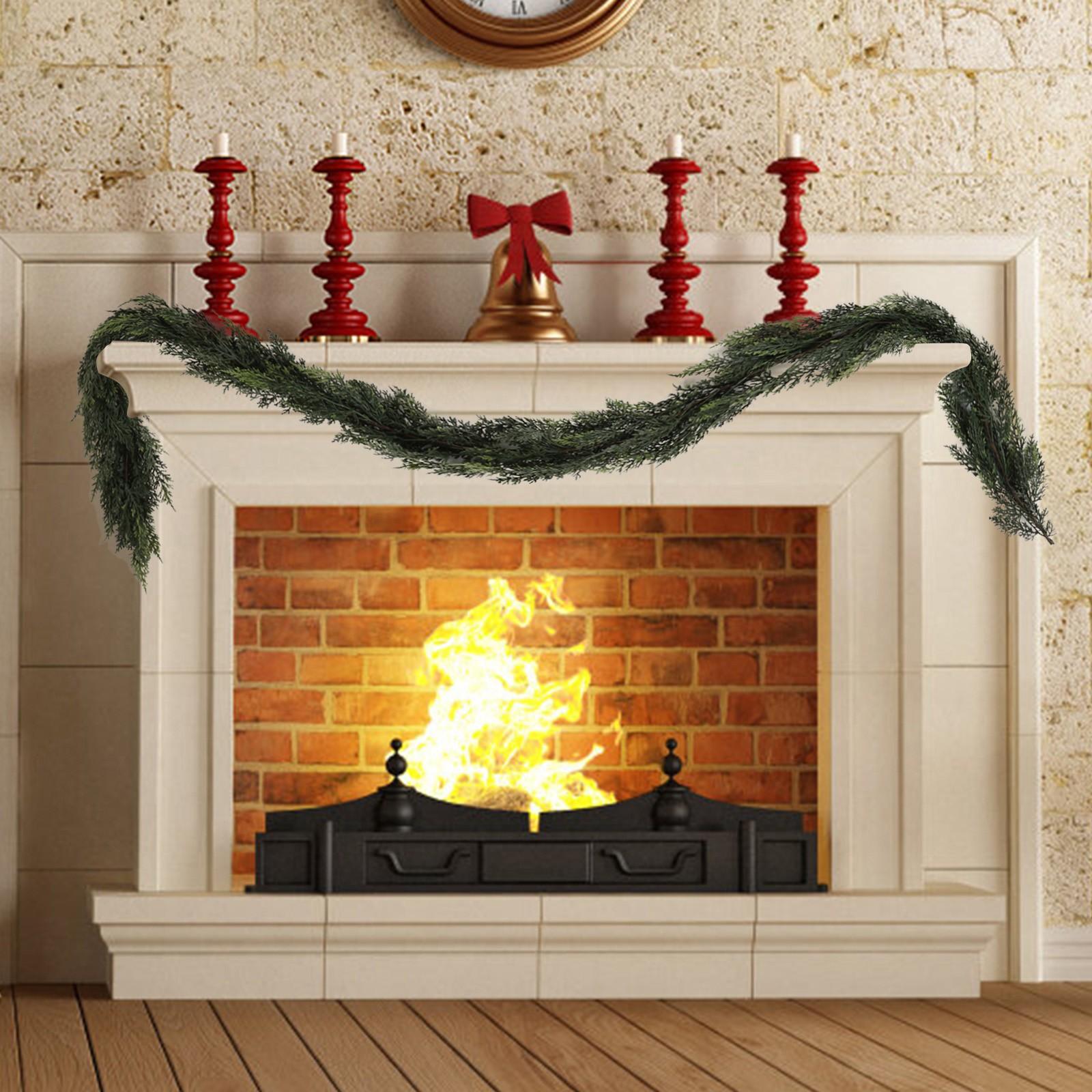 

1,8 м Норфолк имитация ротанга на ощупь материал мягкий клей входная дверь подвесное украшение лестница настольные украшения One Size