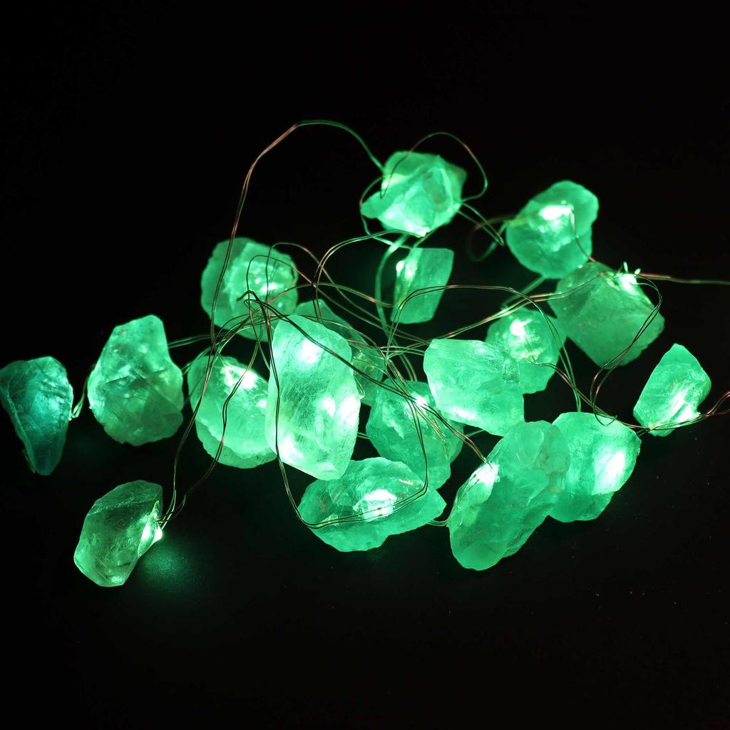 USB Fairy String Lights 227cm, Crystal Jade