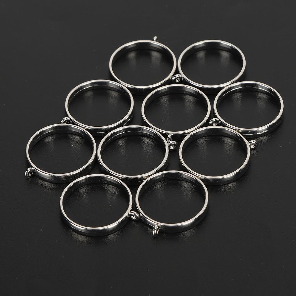 10PCS Round Open Frame Pendants Smooth Edges Open Bezel Pendants  Keychain Making