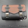 1 Set Motorcycle Universal Saddlebag PU Leather Side Tool Bag Storage Tool Pouch Luggage Saddle Bag for Harley Honda Bmw