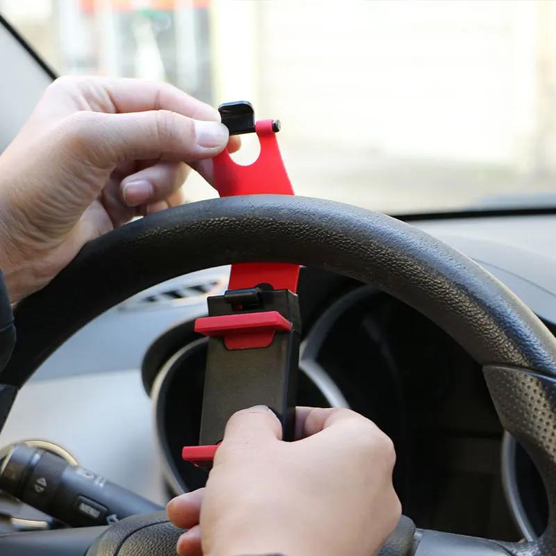 NEW Car Bracket Mini Air Vent Steering Wheel Clip Mount Mobile Smart Phone Holder GPS Support Navigator Stand Car Accessories