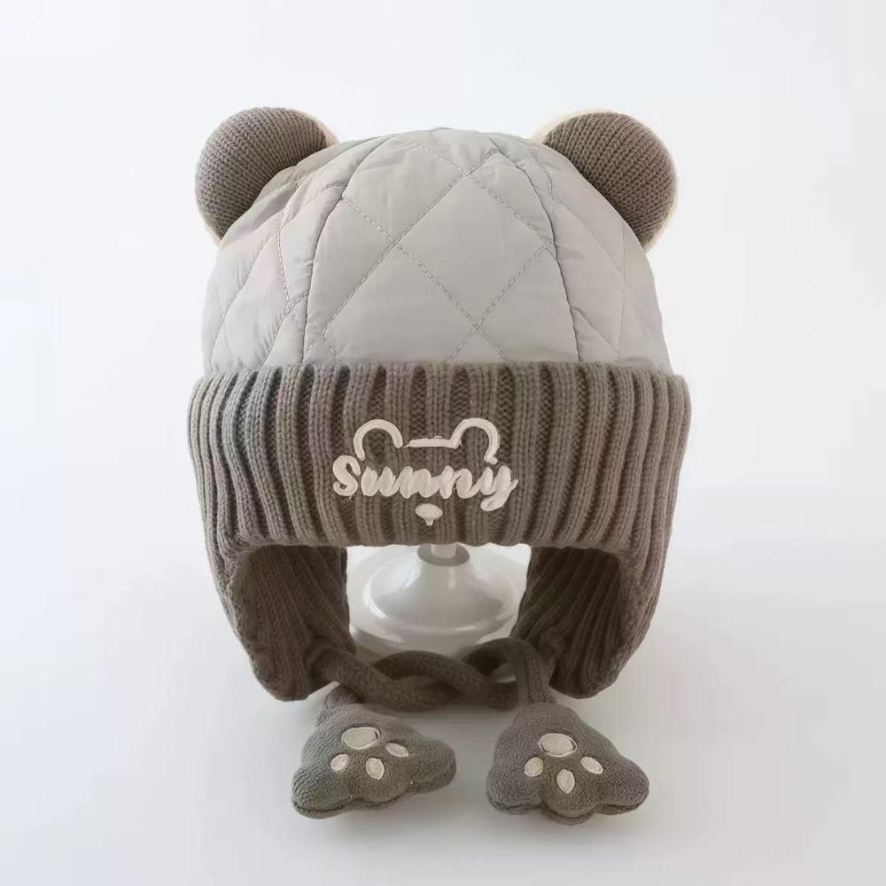 Plush Toddler Hat Wind Resistant Baby Winter Cap Cute Infant Warm Hat  Winter Outdoor