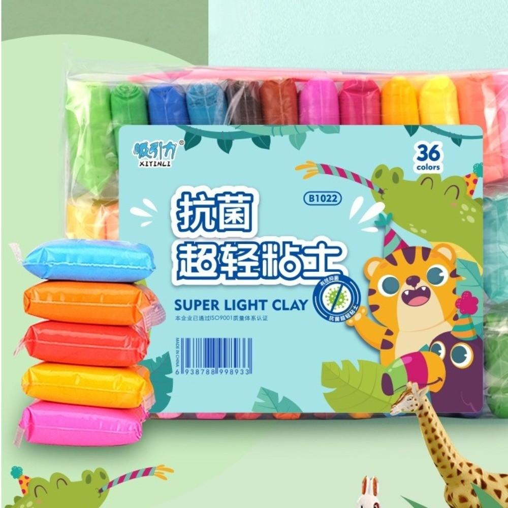 12/24/36pcs Ultra-Light Plasticine Modeling Clay Odorless Kids Polymer Clay Creative Play Dough