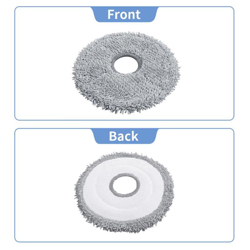 Good-8PCS Washable Mop Cloth For Xiaomi Robot Vacuum 3S B108CN /2Pro B113CN Robot Vacuum Cleaner Replacement Accessories Mop