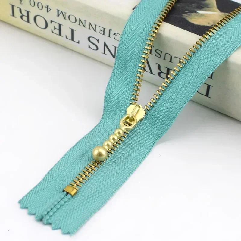 5/10/20Pcs Meetee 3# 12-40cm Close-end Zip Metal Zipper Clothes Auto Lock Zippers Jeans Pocket Zips Repair Tailor DIY Accessory