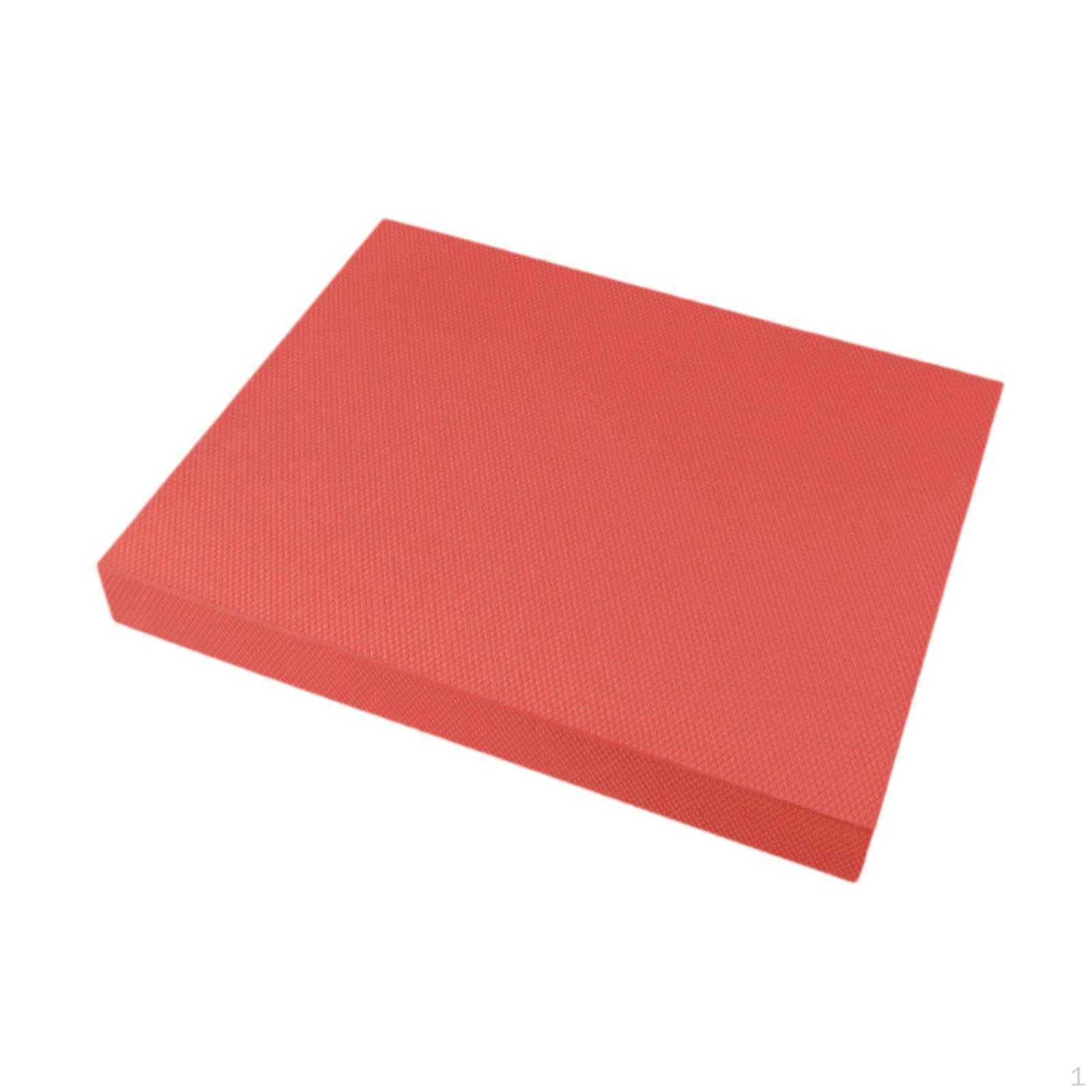 

Exercise Balance Pad Foam Mat Equipment Non Slip High Density Rectangle Knee for Red