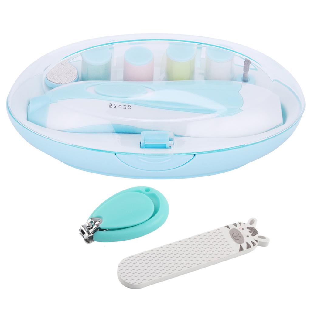 Electric Baby Nail Grooming Trimmer Tool Grinder Clipper for Children Toddlers Pink
