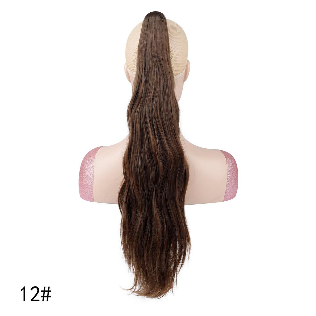 Long Water Wave Ponytail Claw Clip Hair Extensions Synthetic Wavy Ponytail Hairpiece for Women Daily Hairstyle