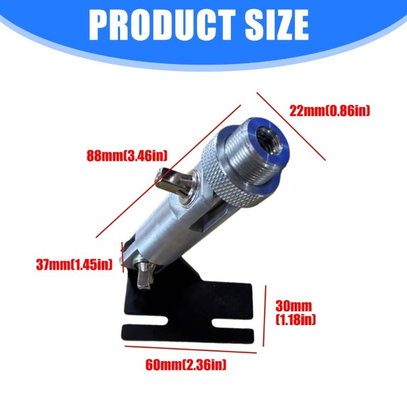 Bass Drum Microphone Stand Adapter Clamp for Secure Mounting Light weight with Precise 22mm Fit and Shockproof