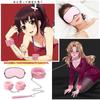 Sexyhot SM Restraint Set with and Eye Training Metal Unisex 3-Piece Collar, Lead, Handcuffs, Mask, Collar, Chain, Painless, (Pink)