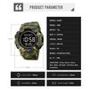 Men's Sports Watch, Chronograph, Backlight, Shock Resistant, Dual Display, 50M Water Resistant, Black