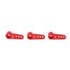 3pcs RC Aluminum 25T Servo Horns Metal Steering Arm for 1/8 1/10 RC Car Upgrade PartsRed