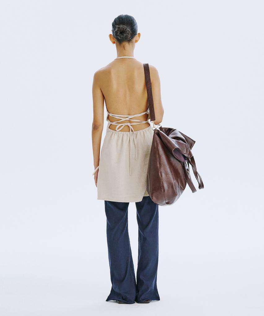 Bundercammer Strap Mini Dress_Beige