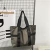 Waterproof Male Tote Bag Large Capacity Nylon Duffle Bag Zipper Men Shoulder Bag  Streetwear