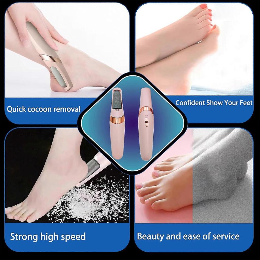 Smooth Pedicure Wand, Electric Foot Callus Remover, Portable Foot Callus Remover, Foot Pedicure Tool, Callus Razor for Dry Cracked Heels