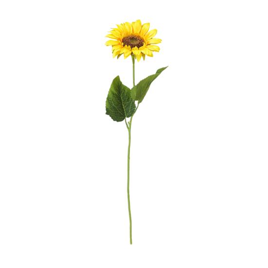 Simulated Sunflower Faux Flower with Bendable Stem Artificial Sunflower Branch for Home Office Wedding Parties Centerpiece