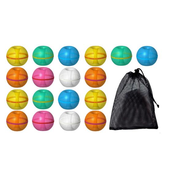 

18Pcs Water Absorbing Ball Quick Fill Self-Sealing Water Balloon Reusable Water Bombs for Kids Adults Portable Magnetic Summer Outdoor Toys 18pcs