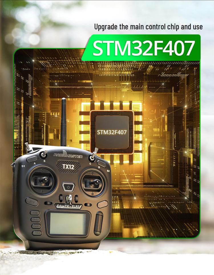 Radiomaster TX12 Joystick cu efect Hall pentru drone RC cu FPV și suport EDGETX ELRS