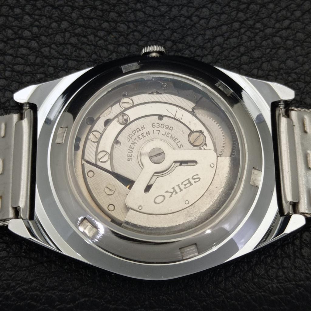 REFURBISHED SEIKO 5 AUTOMATIC 6309A VINTAGE JAPAN MENS WHITE WATCH a441321-5 Sk-a441321
