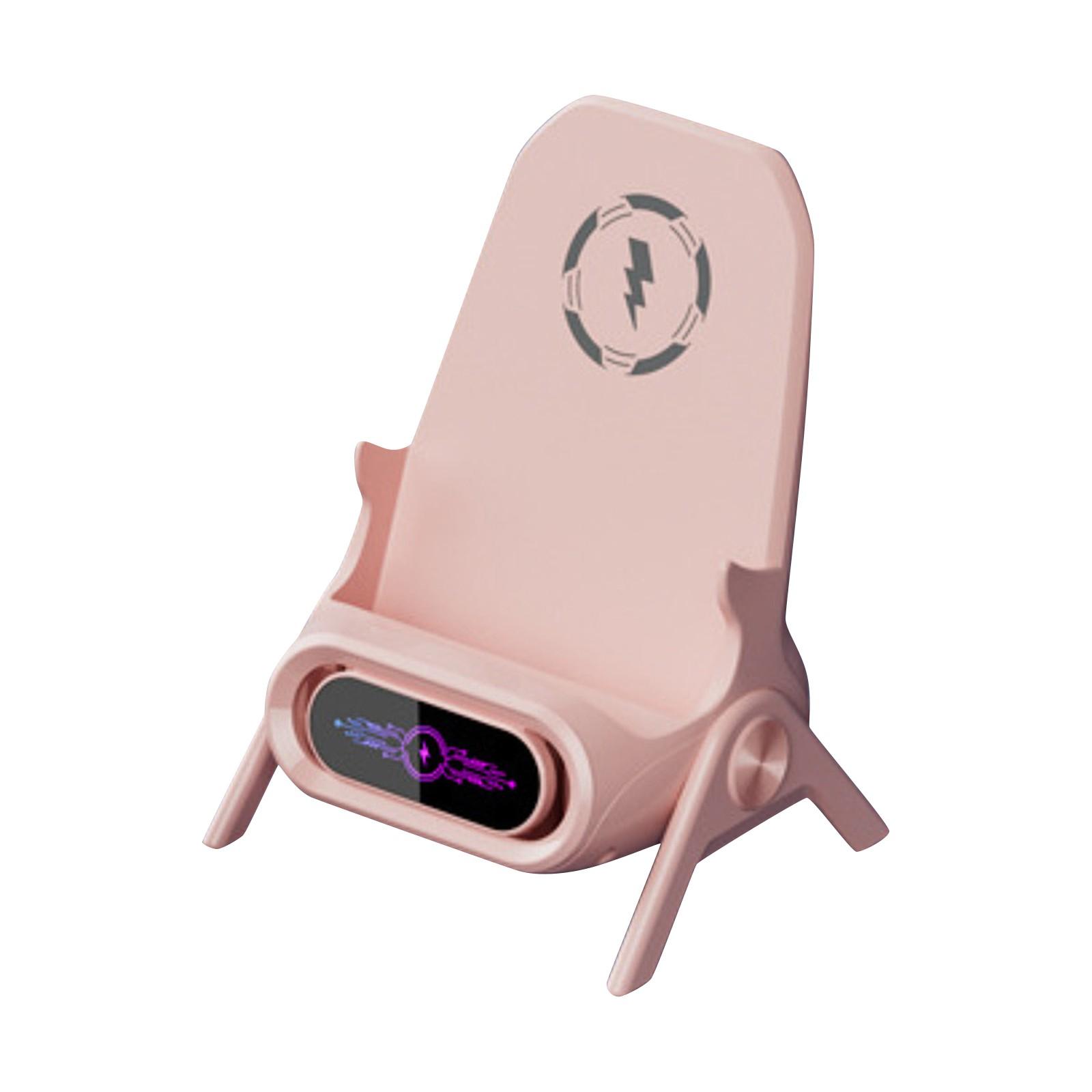 

Подставка для мобильного телефона Вертикальный маленький стульчик Беспроводная зарядка Подставка для мобильного телефона One Size розовый