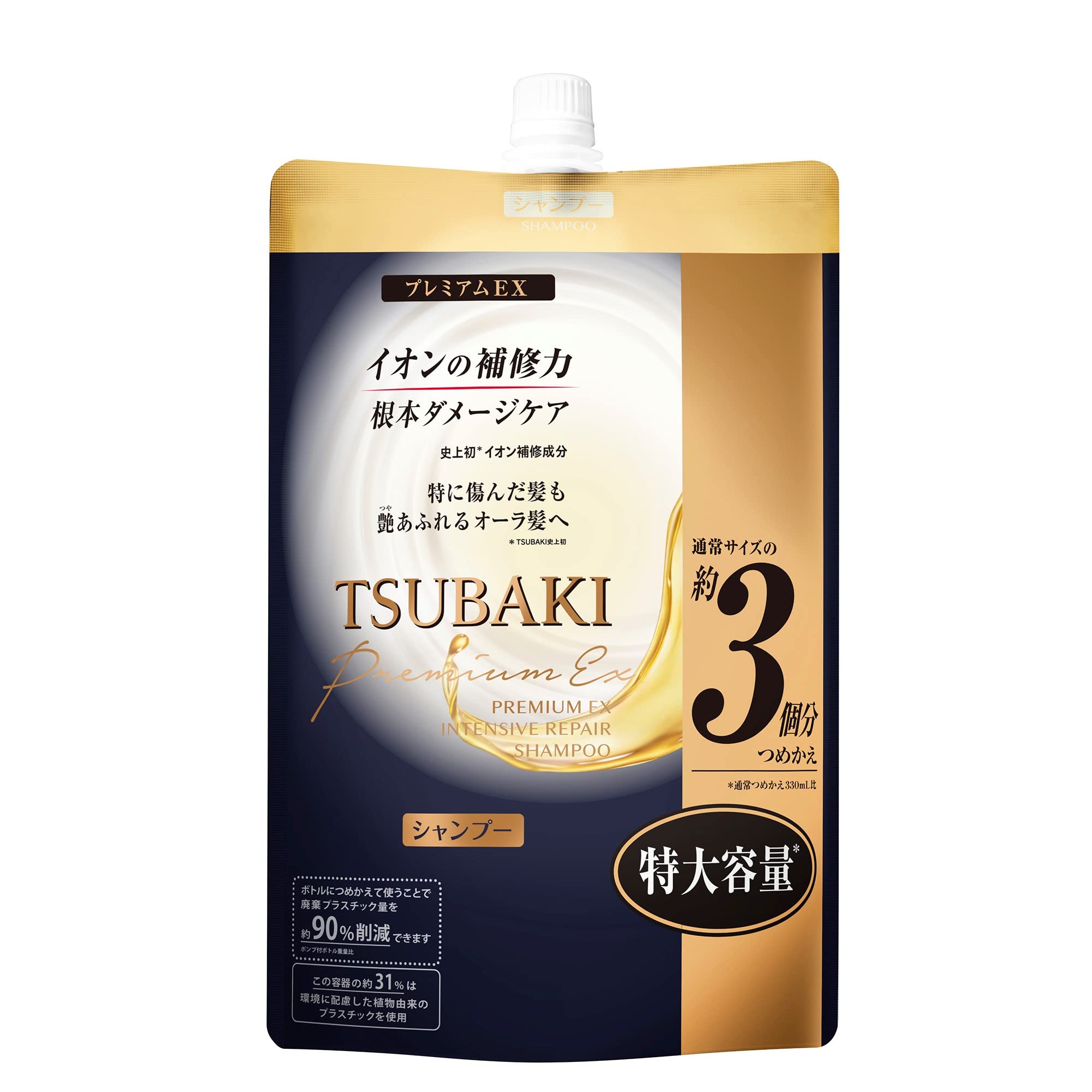 

TSUBAKI Premium EX Intensive Repair Shampoo Refill 1000 мл Damage Hair Care Repair Ion Shine Smooth Moisture Refill Большая емкость