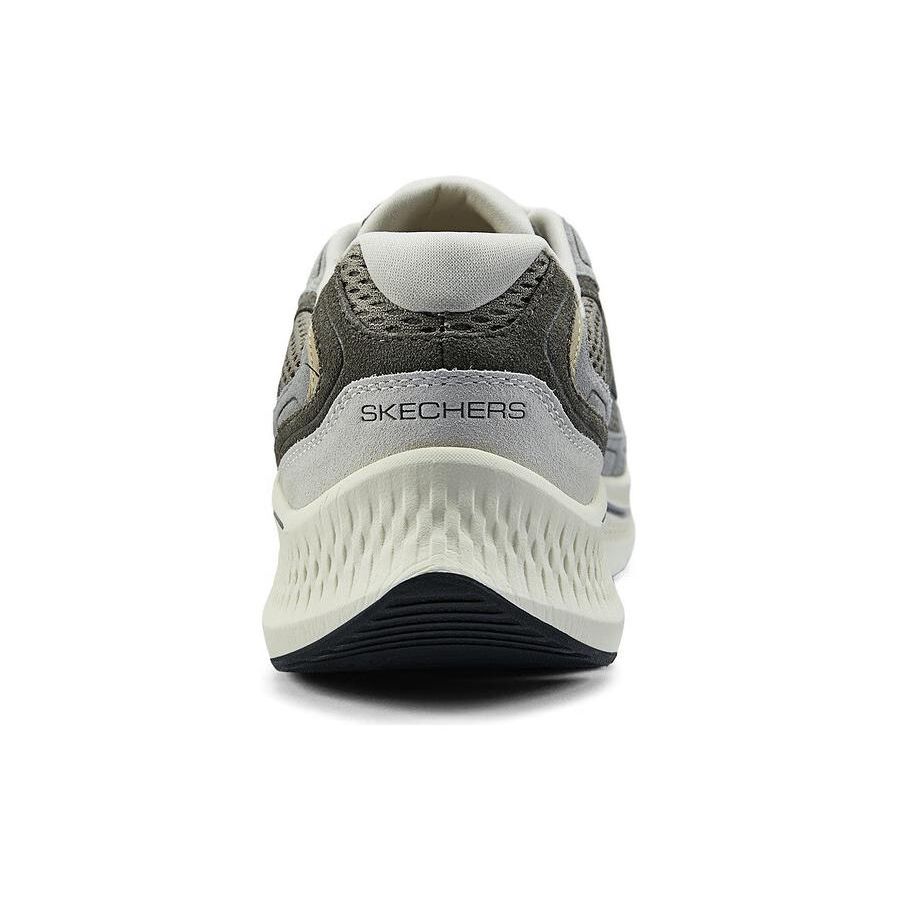 Skechers Go Run Consistent 2.0 Suede Classic Logo Durable Breathable Lightweight Low Top Casual Shoes Men sneaker Gray Brown 220870-TPE