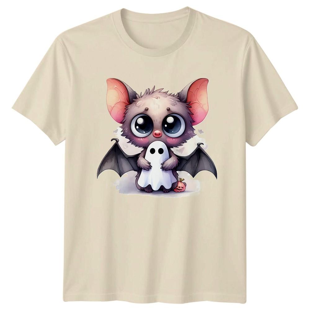 Cute Bat Ghost Halloween Unisexs TShirt Unisexs Tee Animal Graphic