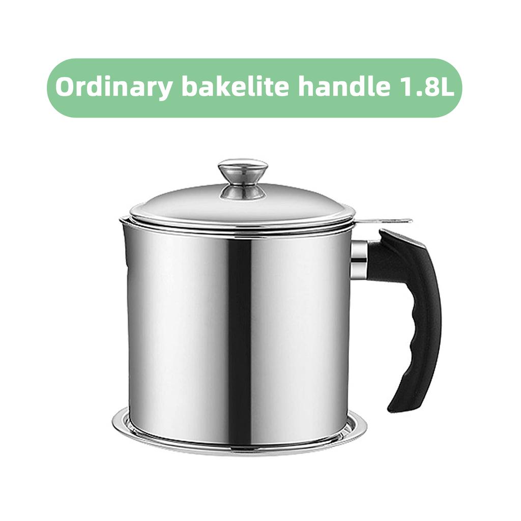 Nádoba na tuk Olejová nádoba s jemným sítem Nádoby na skladování oleje Sítka na slaninu Nerezová plechovka na smažení Skladování