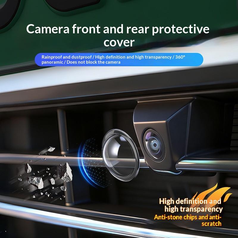 Universal Car Camera Lens Protector 2Pcs Rear View Backup Camera Cover 360Celsiusamera Protection Anti Scratch Waterproof