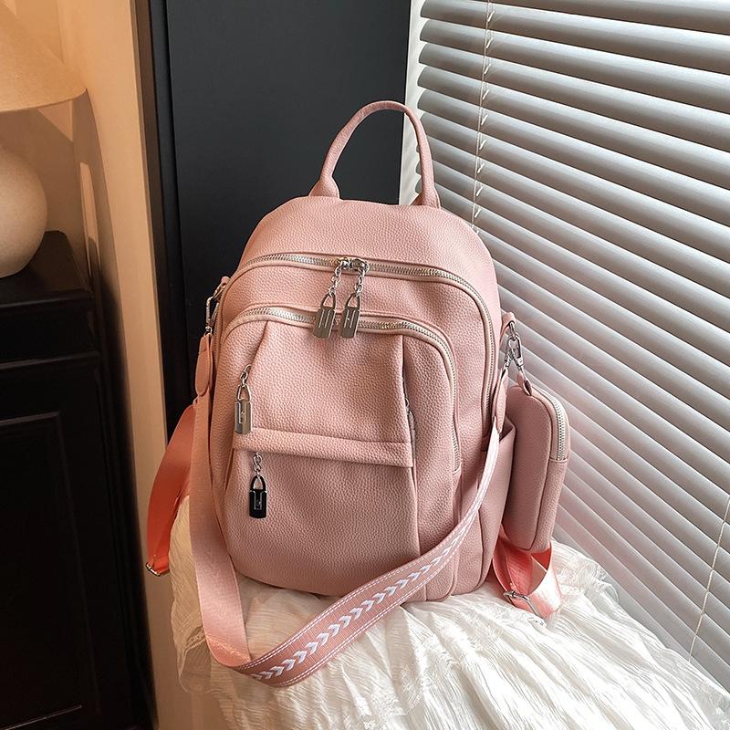 High-end Fashion Backpack Female New Student Class Commuting Schoolbag Large Capacity Travel Backpack