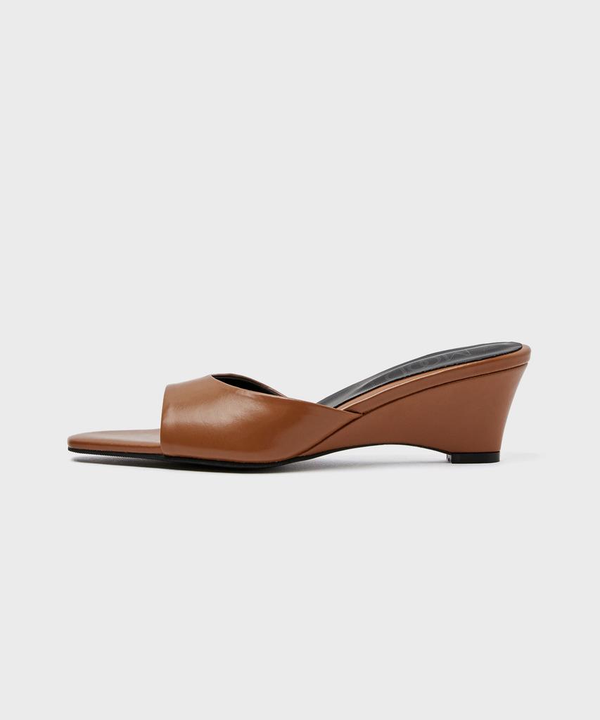 Moodnight Lita Clean Silhouette Wedge Heel Mules - 4 Colors | 5Cm (3Cm Heel Change Available) (Type A)
