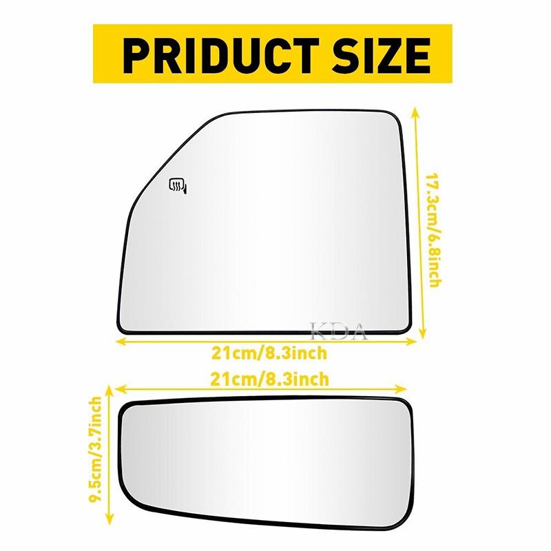 Auto Left Right Side Heated Wing Rear Mirror Glass for Ford F150 2015 2016 2017 2018   F250 F350 F450 F550 2017-