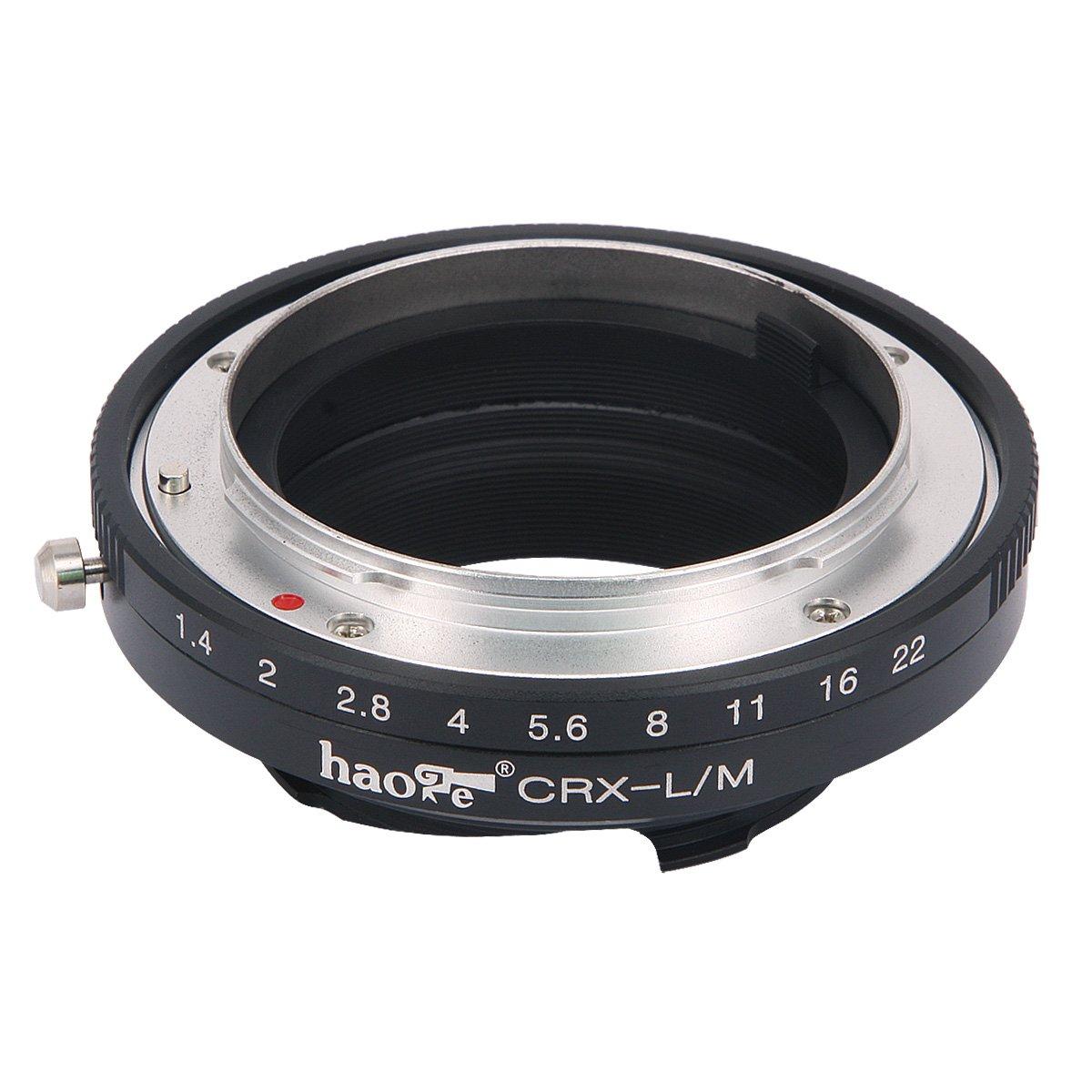 

Haoge Manual Lens Adapter for Contarex CRX Mount Lens to Leica M LM Mount including M Cameras, M240, M262, M3, M2, M1, M4, M5, M6, MP, M7, M8, M9,