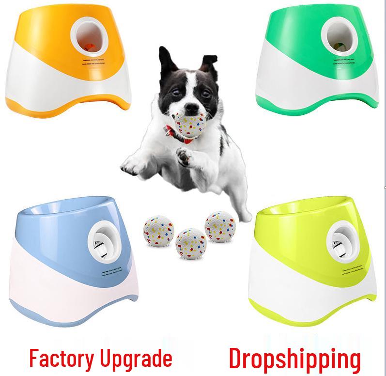 Automatic Dog Ball Launcher for Border Collies - Tennis Ball Throwing and Bouncing Toy