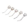 5Pcs Heat Gun Nozzle Aluminum Alloy Curved Hot Air Nozzle Tip Soldering Station Accessory for 850