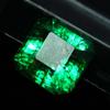 Natural Green Emerald Loose Gemstone 9 Ct Square Cut Colombian for Jewelry Making and Crafts