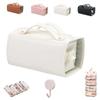 Leather Cosmetic Bag, , Cosmetic Travel Bag, Makeup Bag, Cosmetic Bag, Roll Up Cosmetic Bags For Women, For Bedrooms Bathrooms Travel