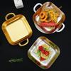 Electroplated 201 Stainless Steel Rectangular Serving Tray