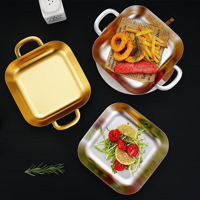 Electroplated 201 Stainless Steel Rectangular Serving Tray