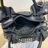 Mini Borsa a Tracolla Coreana, Borsa in Tela Denim con Borchie di Strass, Borsa a Spalla Fashion Donna Casual Chic