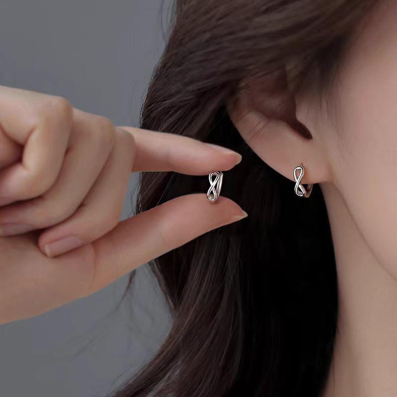 925 Sterling Silver Hoop Earrings: 2025 Modern Niche Design - Elegant & Luxurious for Women